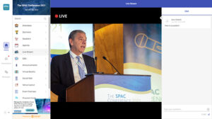 Livestream of The SPAC Conference using the Event App