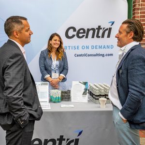 Centri sponsor table at The SPAC Conference 2022